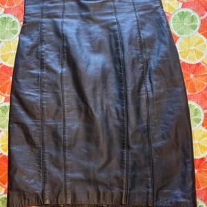 Chia brand Vintage Leather Skirt Size 2